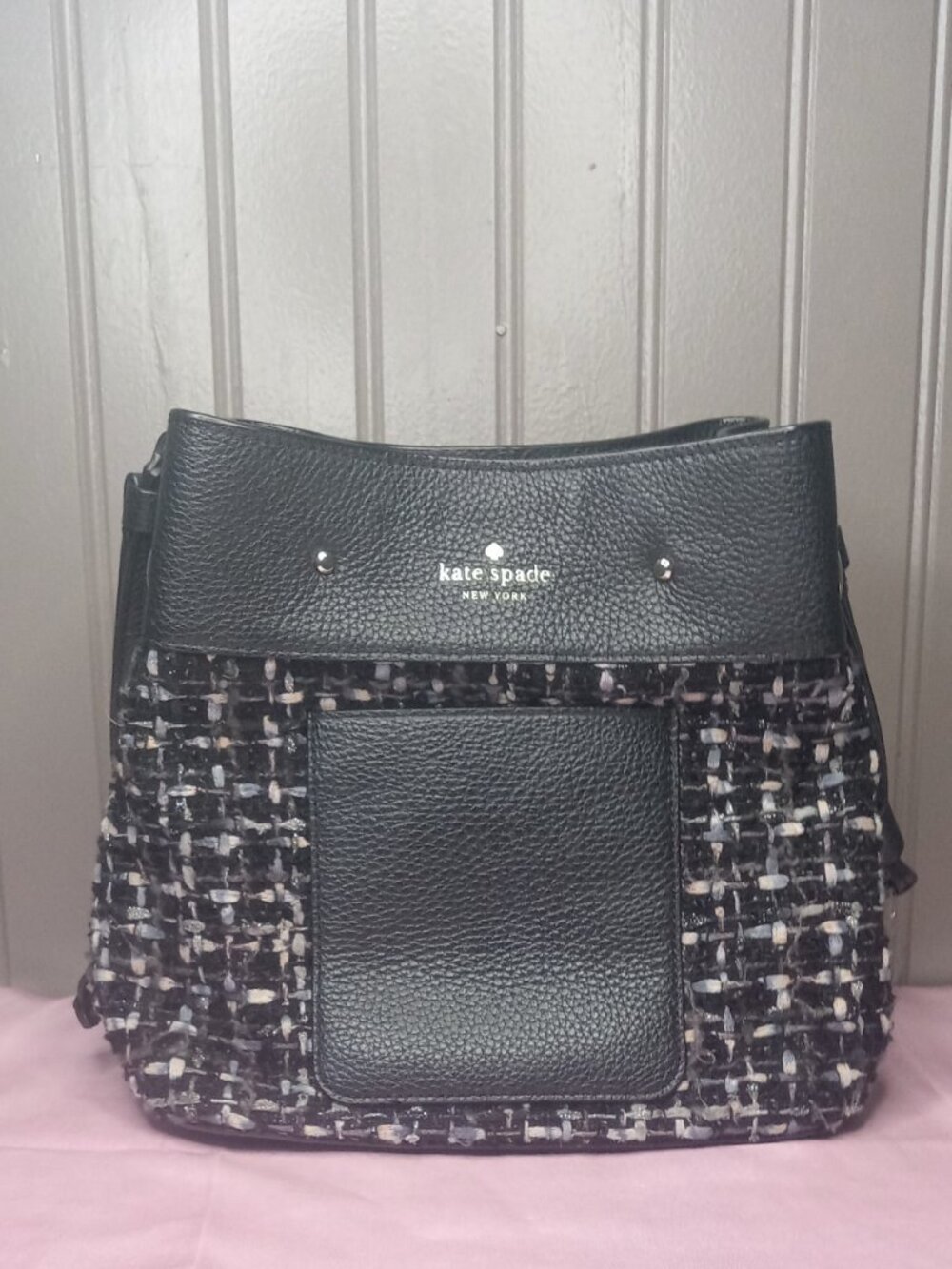 Kate Spade New York Marti Tweed Bucket Bag - Picture 2 of 5